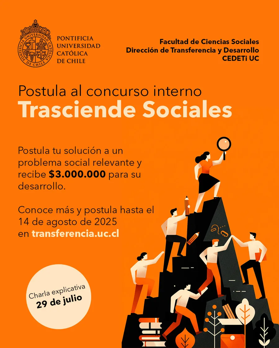 Post for the "Trasciende Sociales" internal contest, UC Faculty of Social Sciences