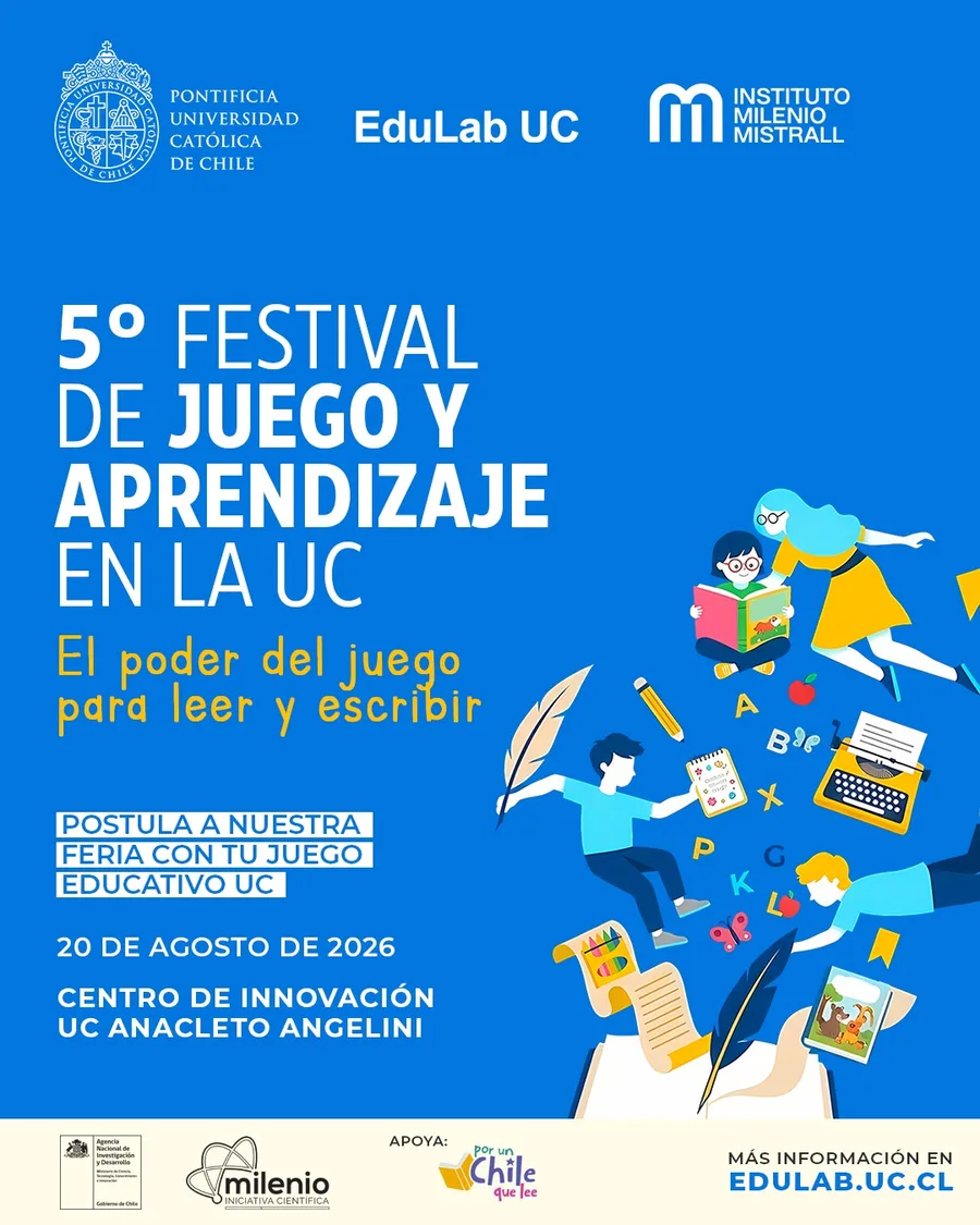Poster for the 5th Play and Learning Festival at UC, EduLab