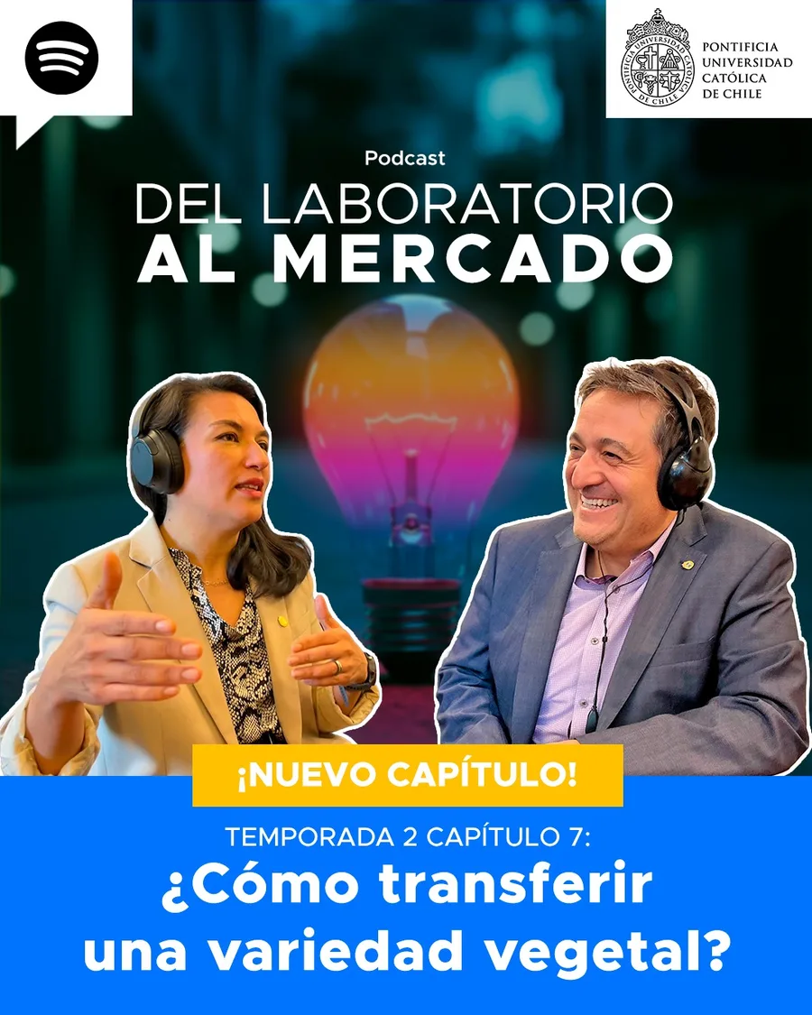 Cover art for the "Del Laboratorio al Mercado" podcast, season 2